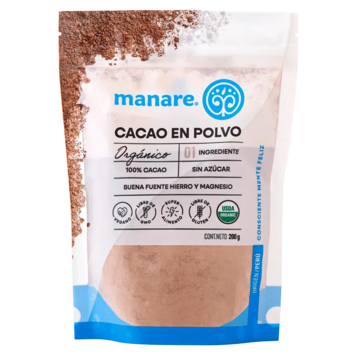 CACAO EN POLVO ORGÁNICO MANARE