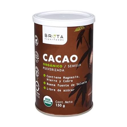 Cacao orgánico en polvo 150 g Brota